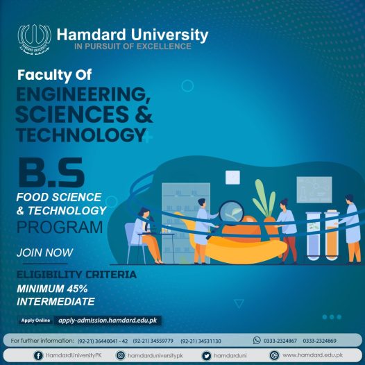 Bachelor’s of Food Science & Technology