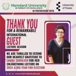Thankyou Prof. Laura Sudulich