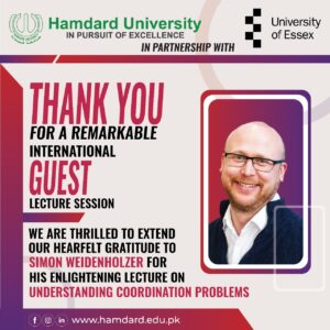 Thankyou Prof. Simon Weldenholzer
